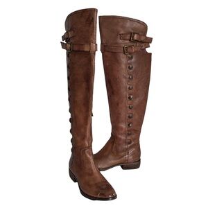 Sam Edelman Pierce over the knee boots in brown leather
